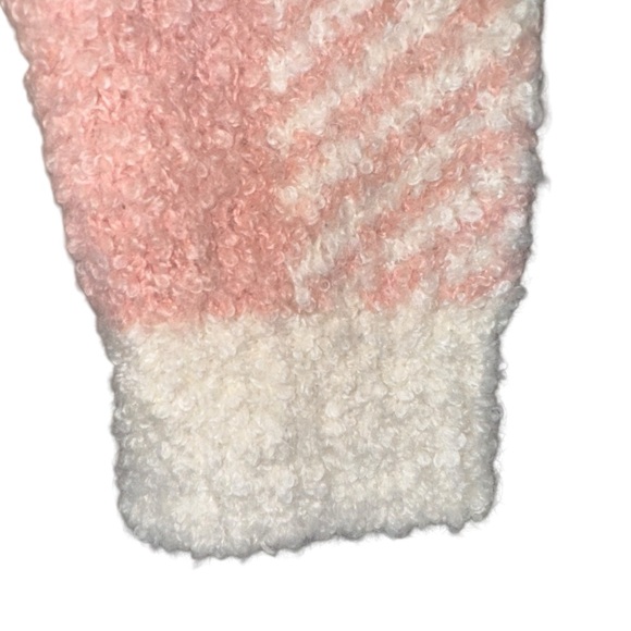 J. CREW Boucle Buffalo Check Plaid Chunky Sweater Pink White Wool Alpaca Size XL - Picture 9 of 16